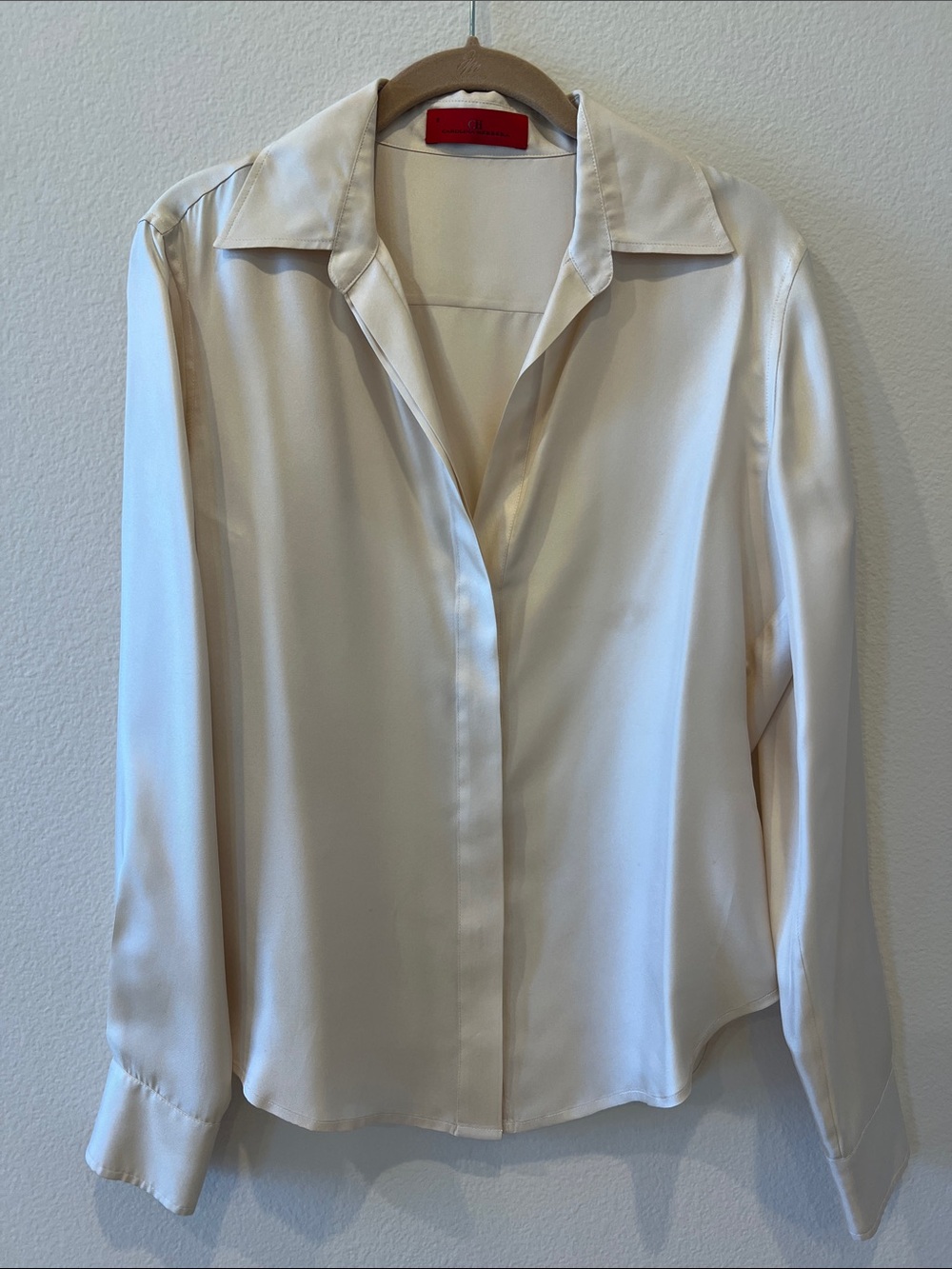 Carolina Herrera Cream Blouse